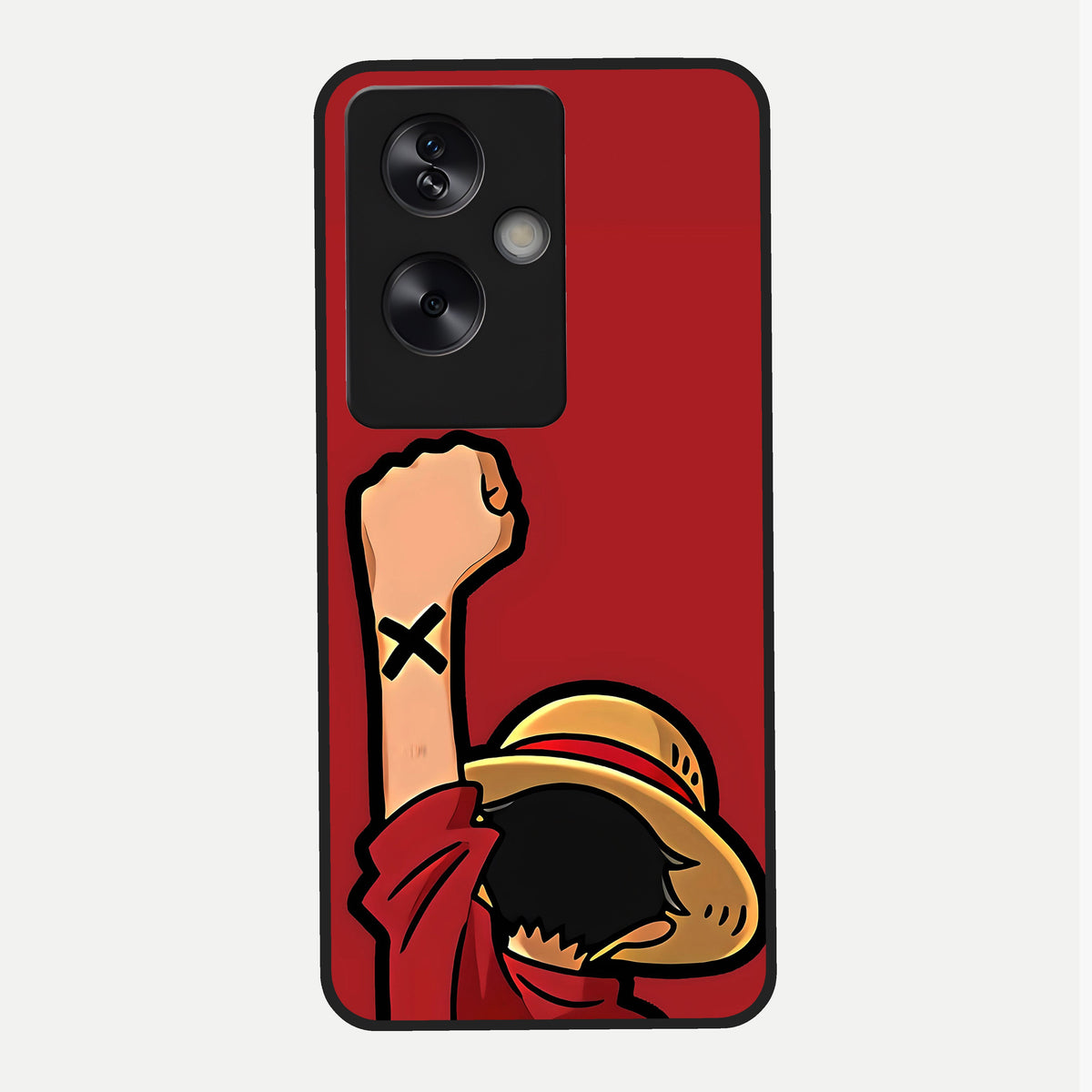  Luffy X Spirit Glass Case For Oppo A79 back cover – full design glossy printed glass finish