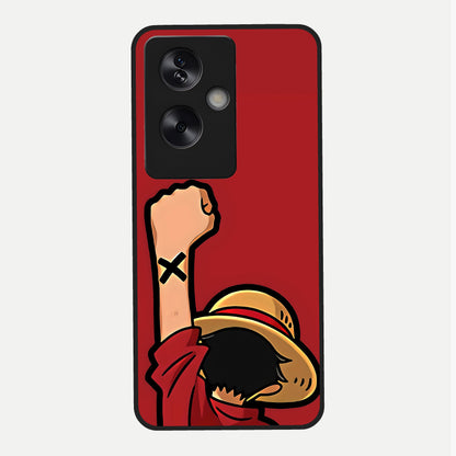  Luffy X Spirit Glass Case For Oppo A79 back cover – full design glossy printed glass finish