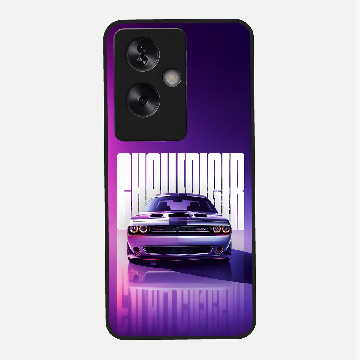  Midnight Muscle Ride Glass Case For Oppo A79 back cover – full design glossy printed glass finish