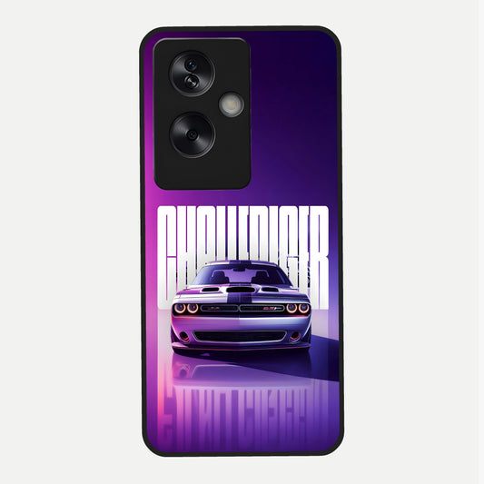  Midnight Muscle Ride Glass Case For Oppo A79 back cover – full design glossy printed glass finish