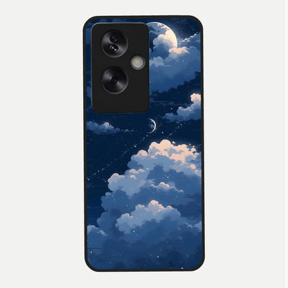 Moon Dream Haze Glass Case For Oppo A79 back cover – full design glossy printed glass finish