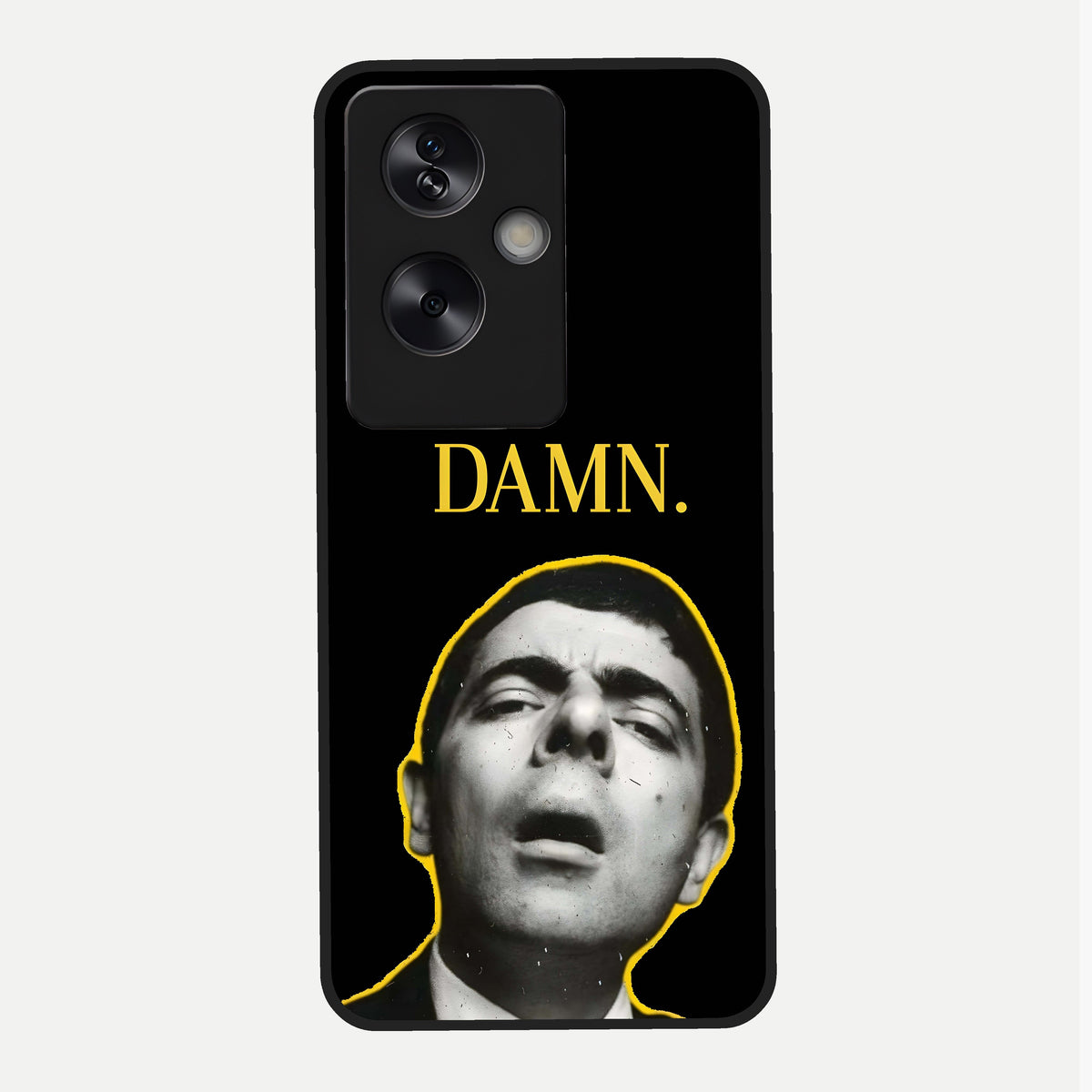  Mr Bean Damn Glass Case For Oppo A79 back cover – full design glossy printed glass finish