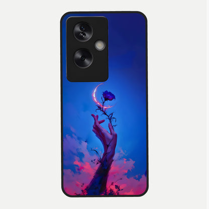  Mystic Hand Glass Case For Oppo A79 back cover – full design glossy printed glass finish