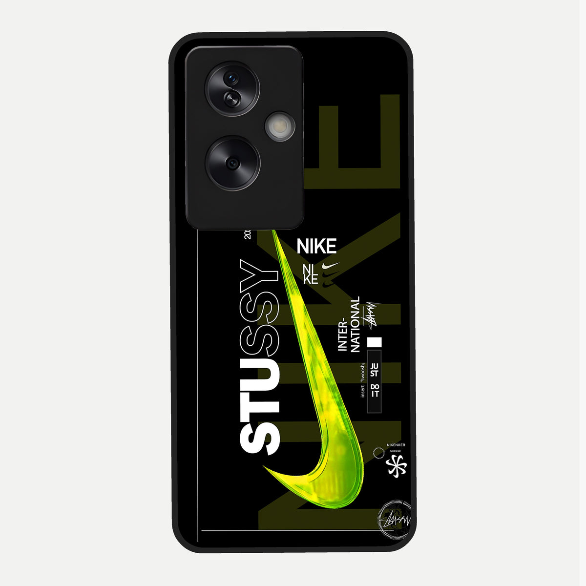  Neon Street Edition Glass Case For Oppo A79 back cover – full design glossy printed glass finish