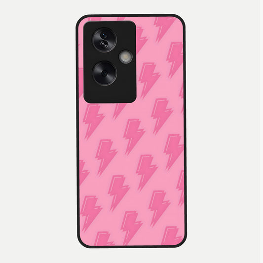 Pink Moo Magic Glass Case For Oppo A79 back cover – full design glossy printed glass finish