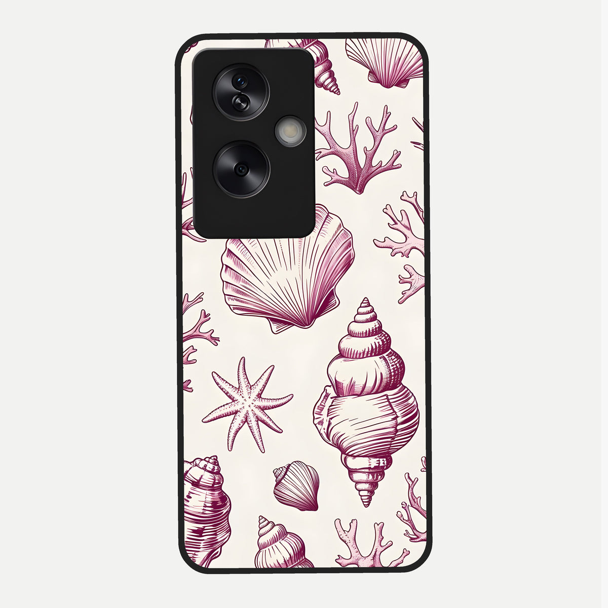  Pink Power Sparks Glass Case For Oppo A79 back cover – full design glossy printed glass finish