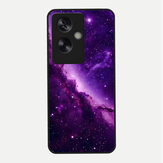  Purple Shade Sky Glass Case For Oppo A79 back cover – full design glossy printed glass finish