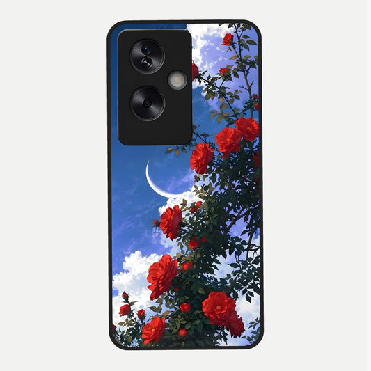  Rose Drift Flowers Glass Case For Oppo A79 back cover – full design glossy printed glass finish