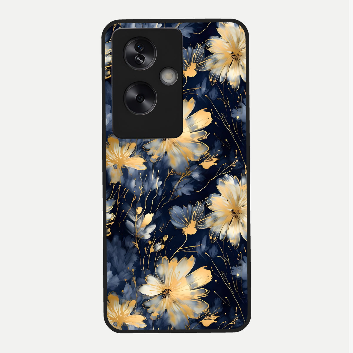  Royal Petal Dream Glass Case For Oppo A79 back cover – full design glossy printed glass finish