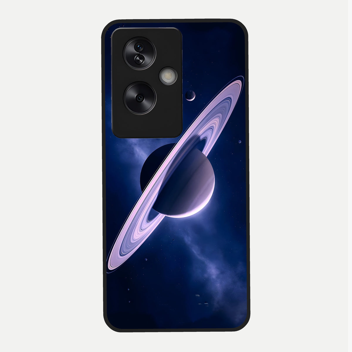  Saturn Ring Mystique Glass Case For Oppo A79 back cover – full design glossy printed glass finish