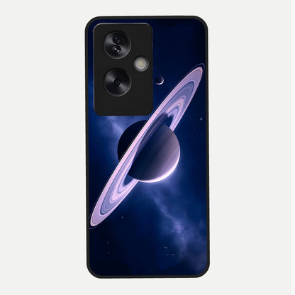  Saturn Ring Mystique Glass Case For Oppo A79 back cover – full design glossy printed glass finish