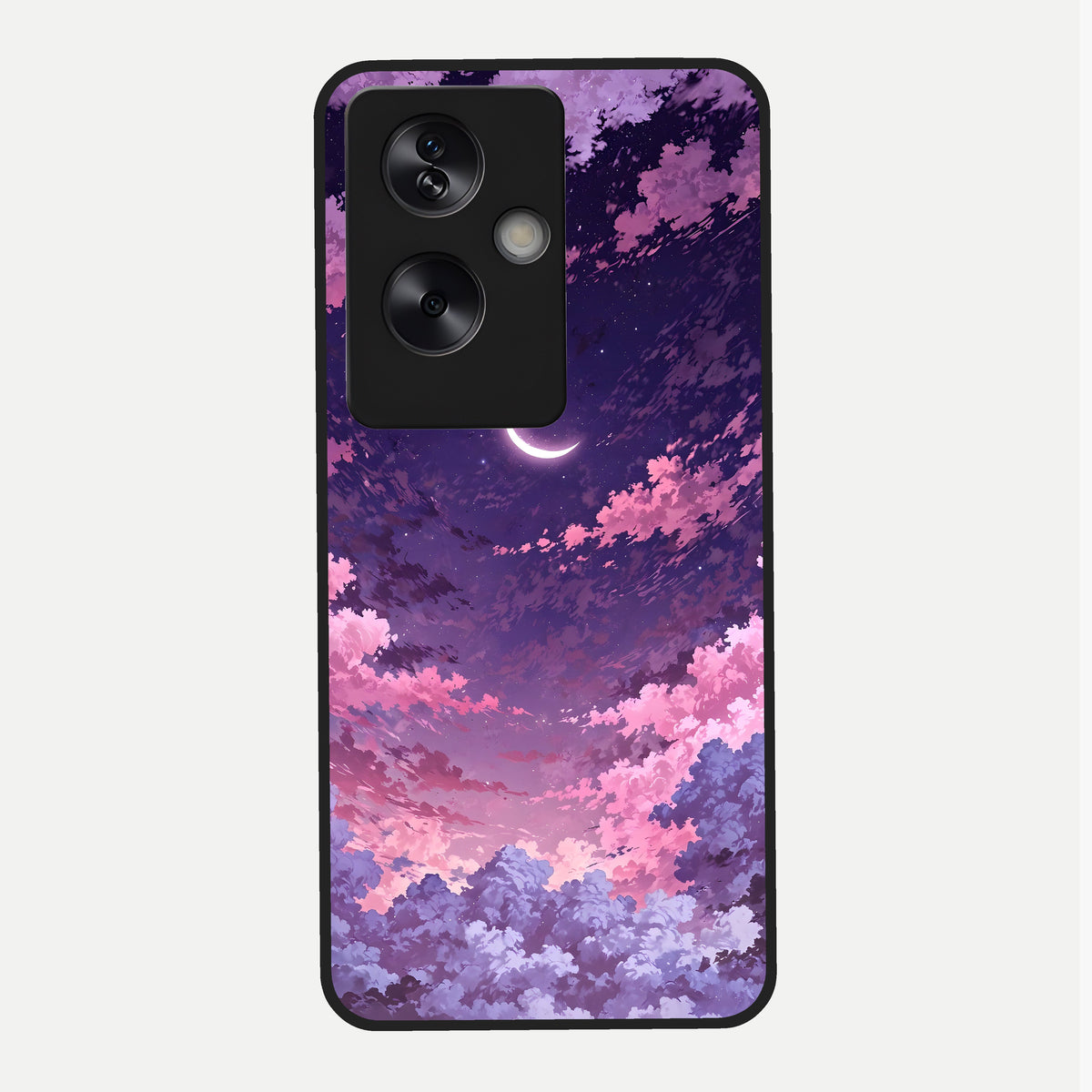  Sky Drift Clouds Glass Case For Oppo A79 back cover – full design glossy printed glass finish