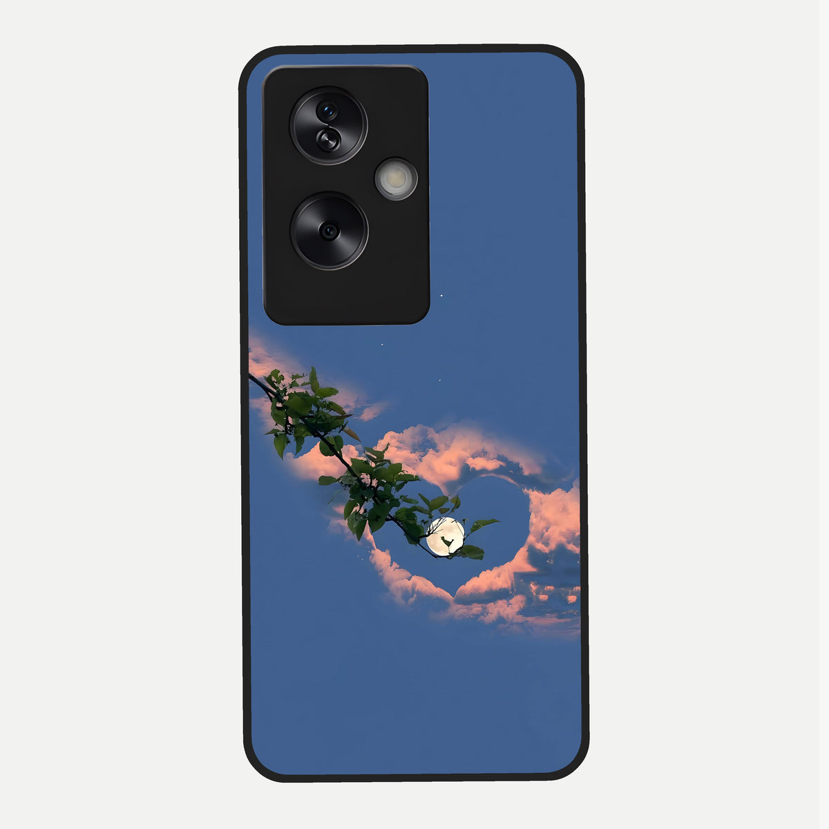  Sky Under Tree Glass Case For Oppo A79 back cover – full design glossy printed glass finish