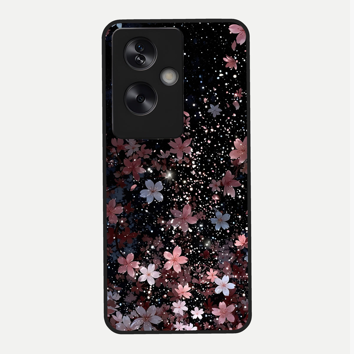  Starlit Flower Dreams Glass Case For Oppo A79 back cover – full design glossy printed glass finish