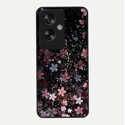  Starlit Flower Dreams Glass Case For Oppo A79 back cover – full design glossy printed glass finish
