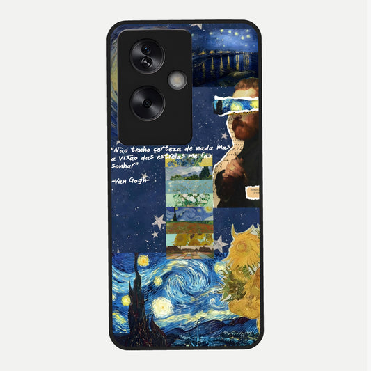  Starry Dream Vision Glass Case For Oppo A79 back cover – full design glossy printed glass finish