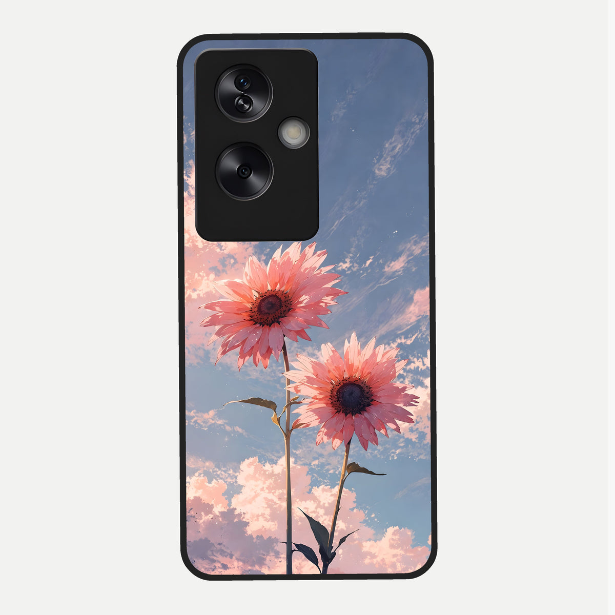  Sun Moon Balance Glass Case For Oppo A79 back cover – full design glossy printed glass finish