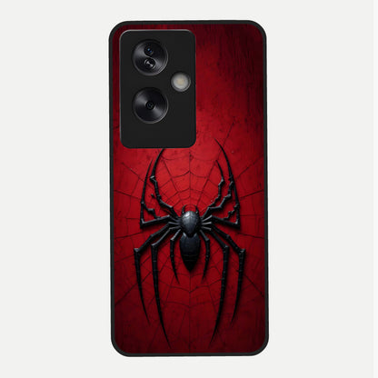  Superhero Web Emblem Glass Case For Oppo A79 back cover – full design glossy printed glass finish