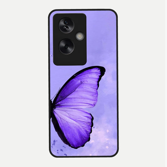  Violet Dream Wing Glass Case For Oppo A79 back cover – full design glossy printed glass finish