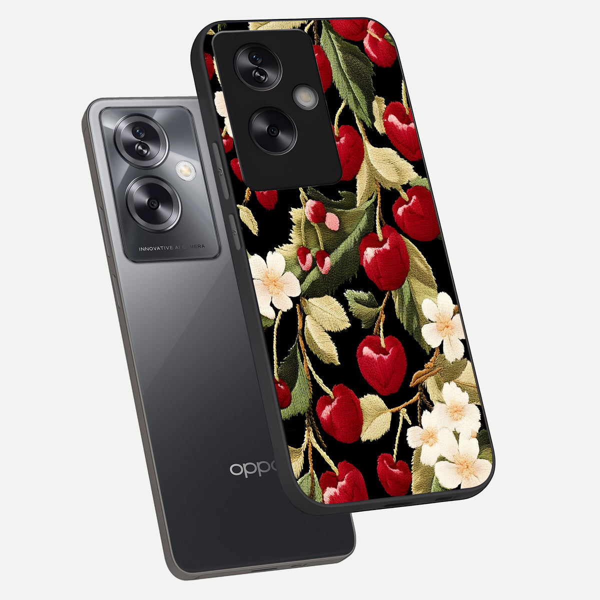  Blooming Spendor Bird phone case For Oppo A79 showing premium glass back cover with detailed artwork
