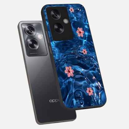  Bloom Thread Art phone case For Oppo A79 showing premium glass back cover with detailed artwork