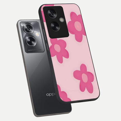  Candy Bloom Dreams phone case For Oppo A79 showing premium glass back cover with detailed artwork
