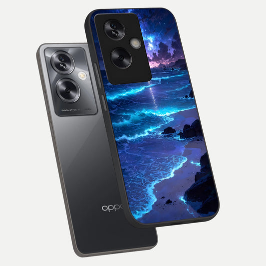  Classic Damn Look phone case For Oppo A79 showing premium glass back cover with detailed artwork