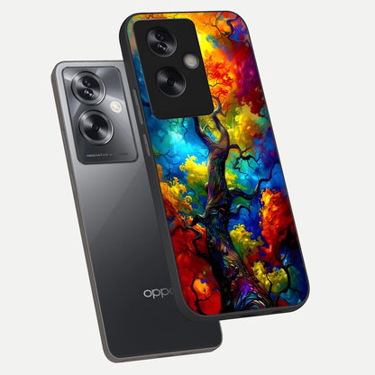  Colorful Soda Bottles phone case For Oppo A79 showing premium glass back cover with detailed artwork
