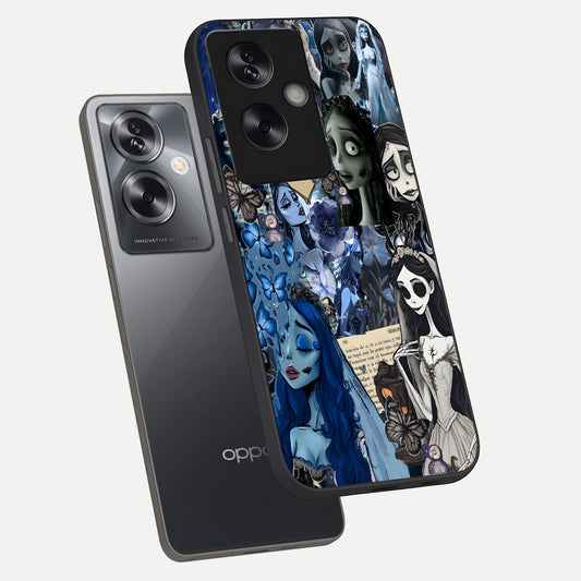  Corpse Bride Posters phone case For Oppo A79 showing premium glass back cover with detailed artwork