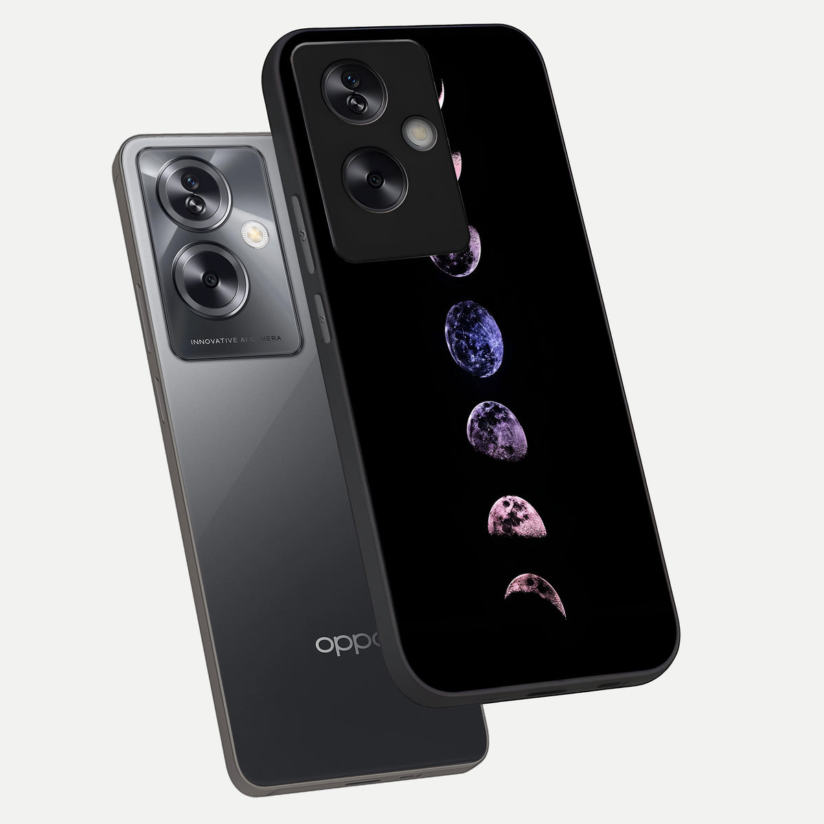  Crimson All Planets phone case For Oppo A79 showing premium glass back cover with detailed artwork