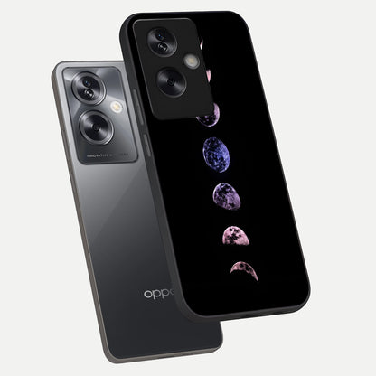  Crimson All Planets phone case For Oppo A79 showing premium glass back cover with detailed artwork