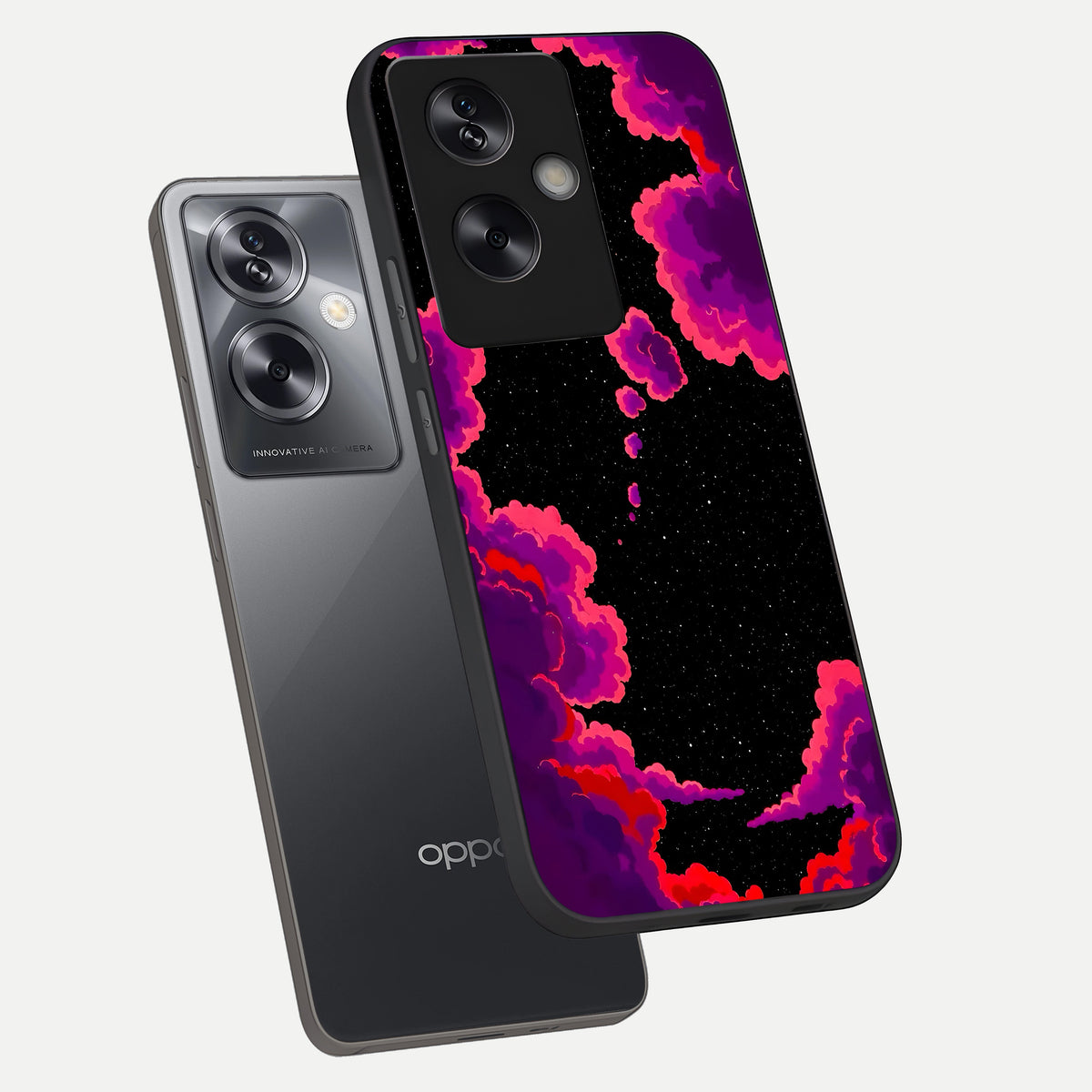  Galaxy Dream Frame phone case For Oppo A79 showing premium glass back cover with detailed artwork