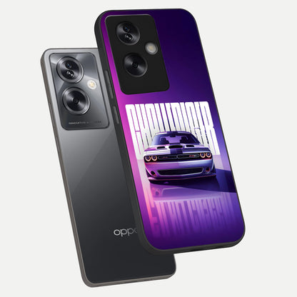  Midnight Muscle Ride phone case For Oppo A79 showing premium glass back cover with detailed artwork