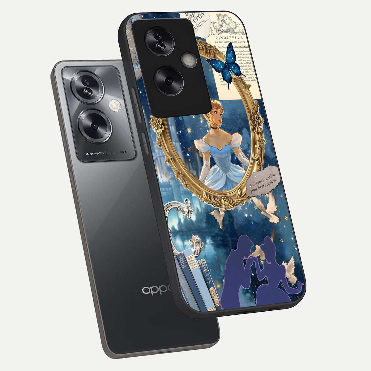  Midnight Queen phone case For Oppo A79 showing premium glass back cover with detailed artwork