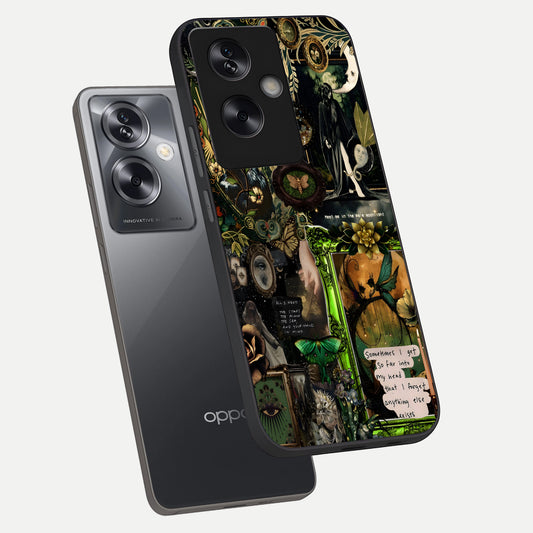  Mystic Woods Secret phone case For Oppo A79 showing premium glass back cover with detailed artwork