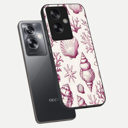  Pink Power Sparks phone case For Oppo A79 showing premium glass back cover with detailed artwork