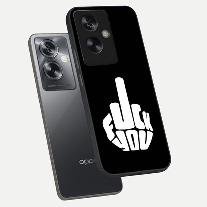  Rebel Mode On phone case For Oppo A79 showing premium glass back cover with detailed artwork