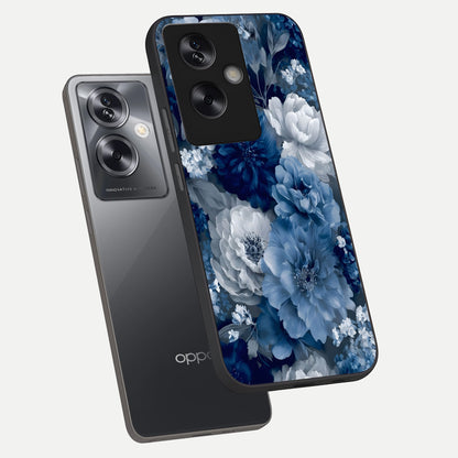  Royal Bloom Garden phone case For Oppo A79 showing premium glass back cover with detailed artwork