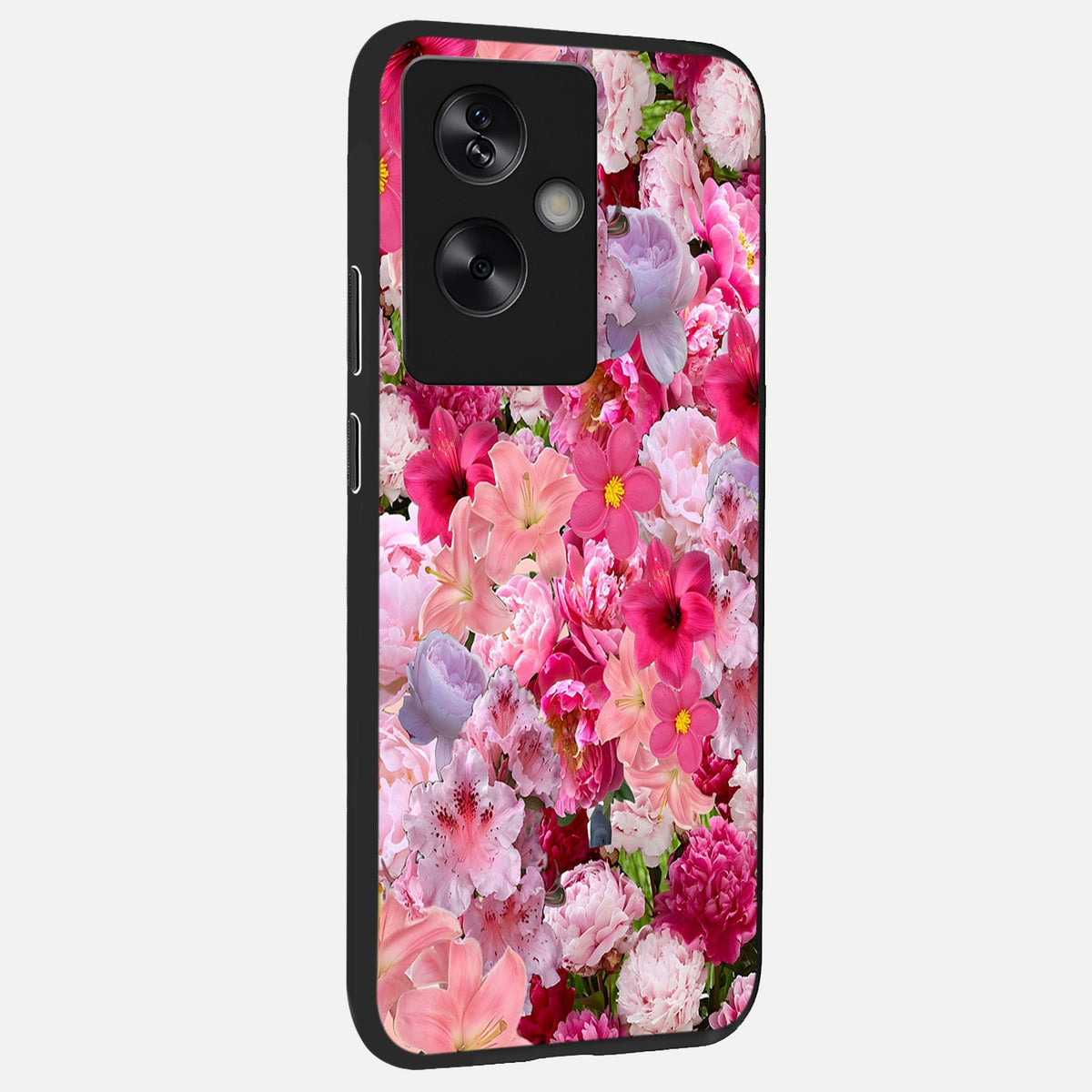 Bloom Crush Fantasy back cover For Oppo A79 slim fit glass case with vibrant aesthetic design