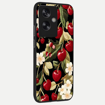  Blooming Spendor Bird back cover For Oppo A79 slim fit glass case with vibrant aesthetic design