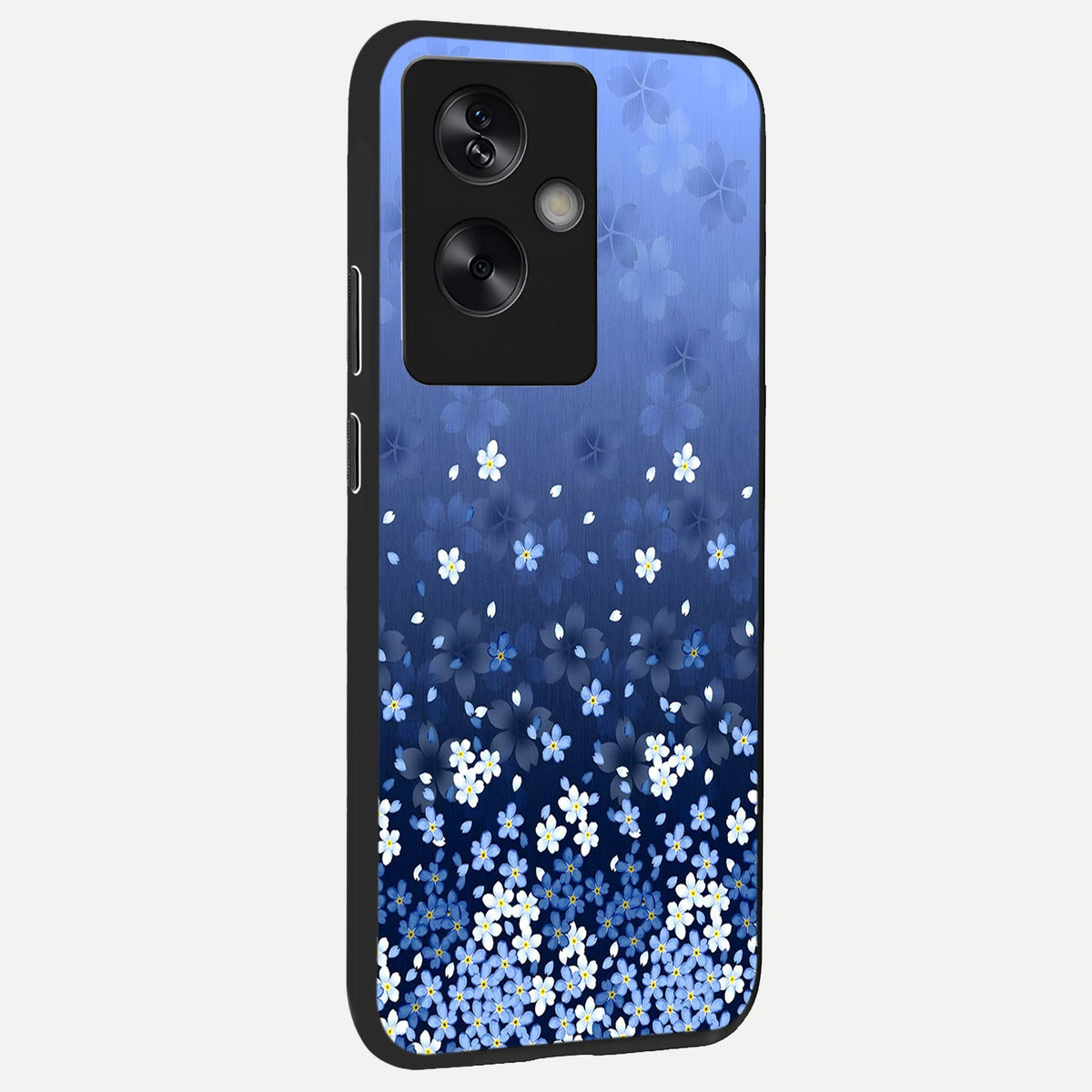  Blue Starry back cover For Oppo A79 slim fit glass case with vibrant aesthetic design