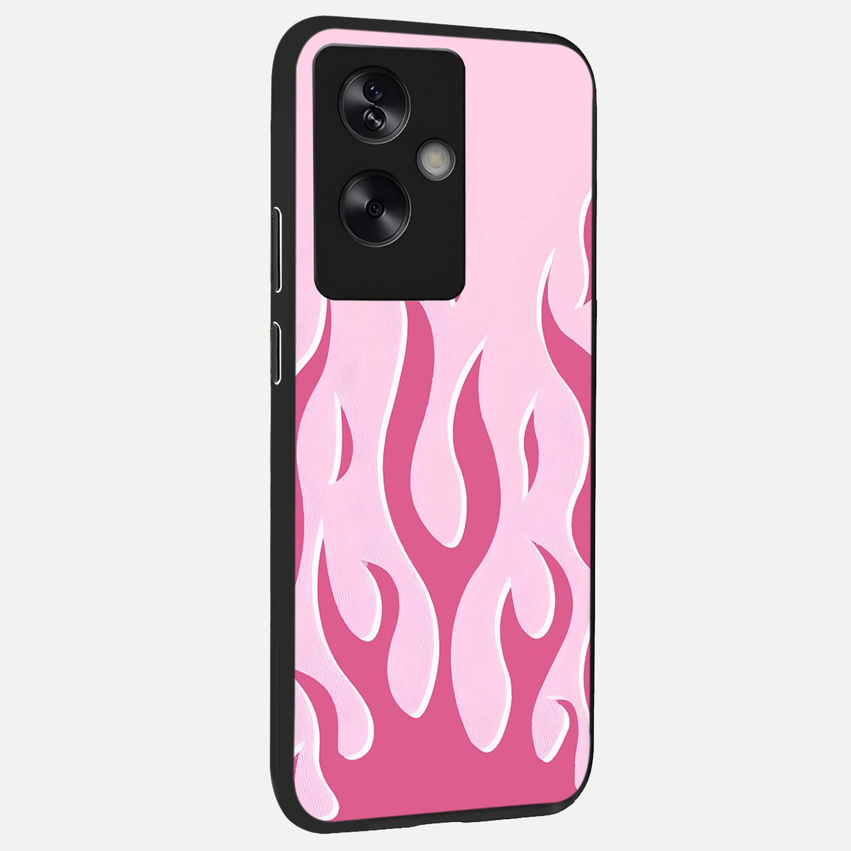  Blush Flame Energy back cover For Oppo A79 slim fit glass case with vibrant aesthetic design