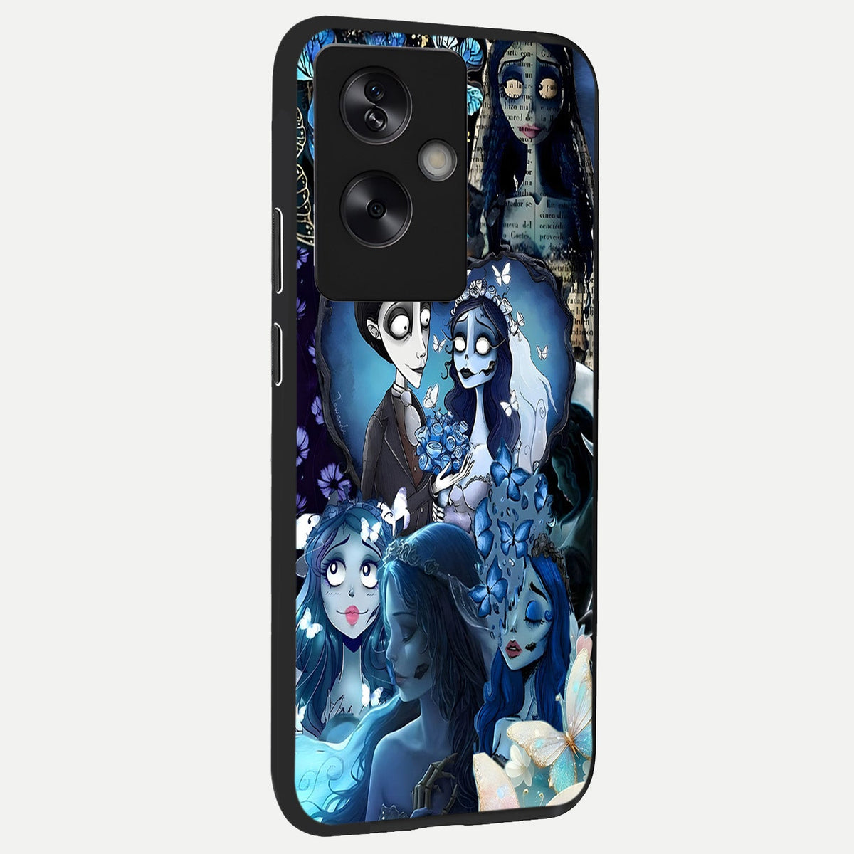  Butterfly Ghost Soul back cover For Oppo A79 slim fit glass case with vibrant aesthetic design