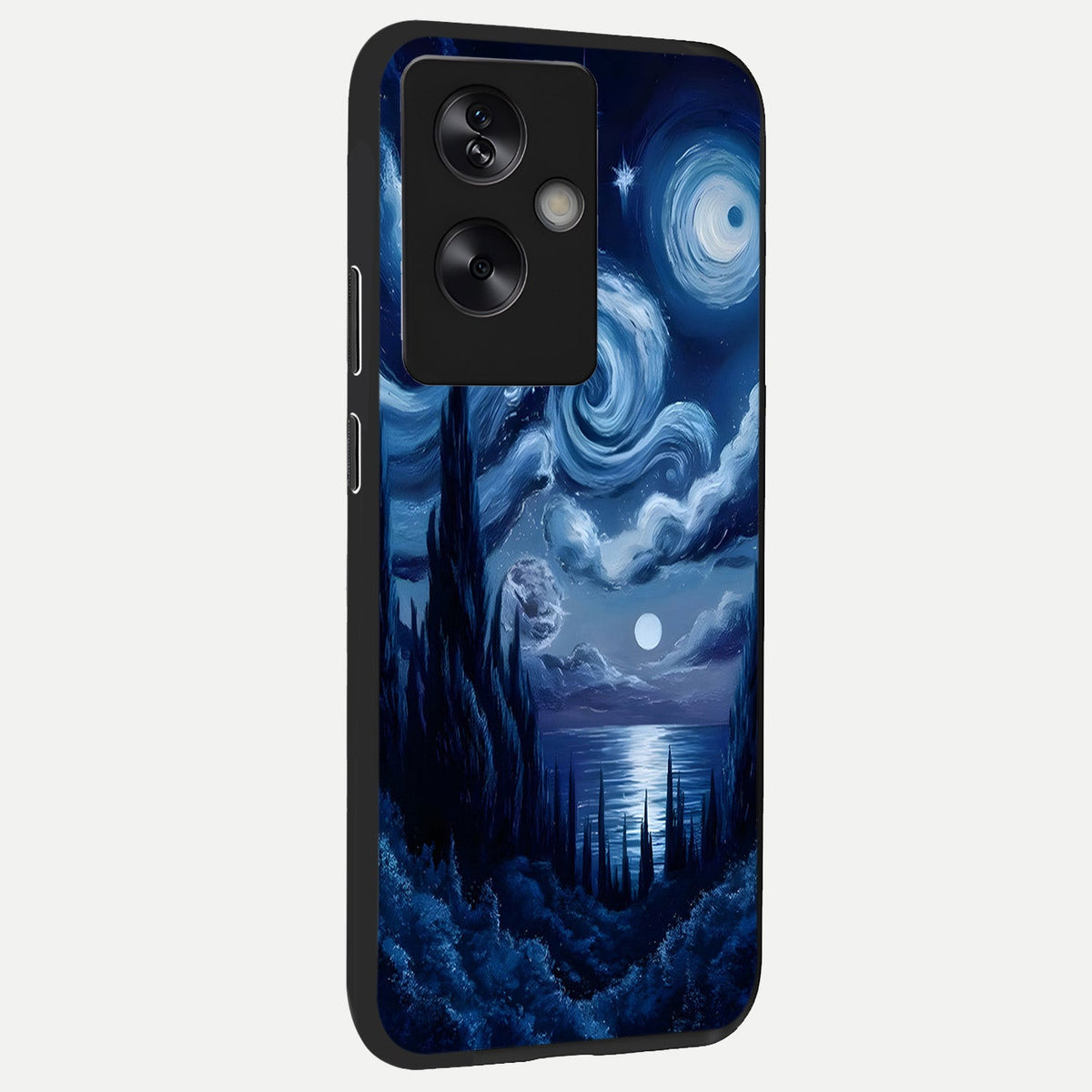  Celestial Dream Van Gogh back cover For Oppo A79 slim fit glass case with vibrant aesthetic design
