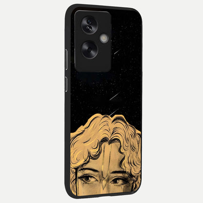  Celestial Gods Plan back cover For Oppo A79 slim fit glass case with vibrant aesthetic design