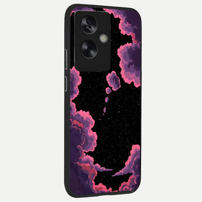  Cosmic Cloud Journey back cover For Oppo A79 slim fit glass case with vibrant aesthetic design