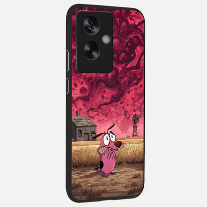  Courage Under Sky back cover For Oppo A79 slim fit glass case with vibrant aesthetic design
