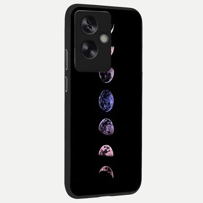  Crimson All Planets back cover For Oppo A79 slim fit glass case with vibrant aesthetic design