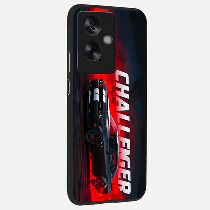  Crimson Challenger Fury back cover For Oppo A79 slim fit glass case with vibrant aesthetic design