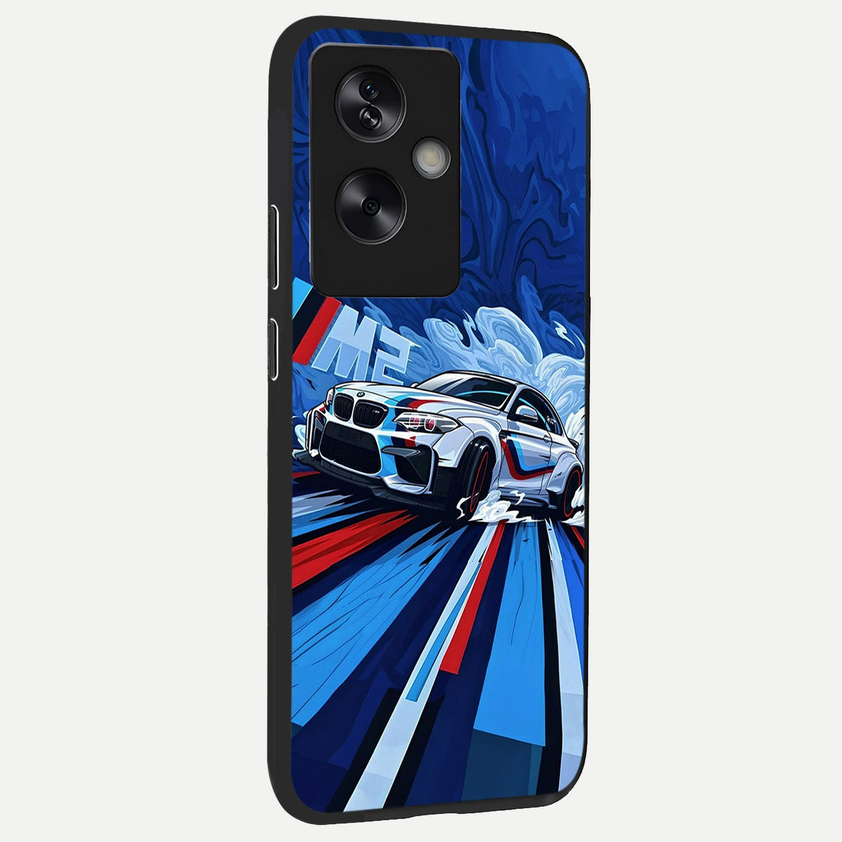  Drift Power Rush back cover For Oppo A79 slim fit glass case with vibrant aesthetic design